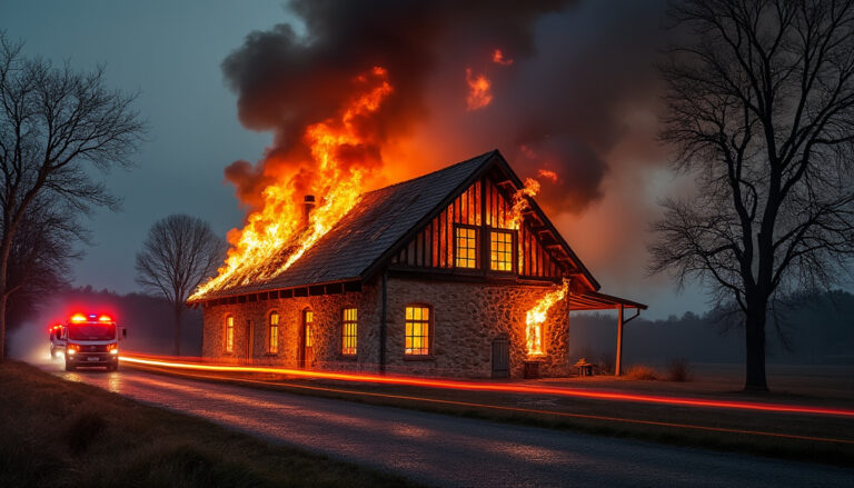 Dordogne : un incendie ravage une maison de fond en comble